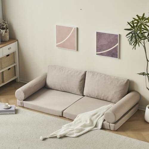 Amazon｜2人掛けソファベッド 組立て不要 フロアソファ コンパクト